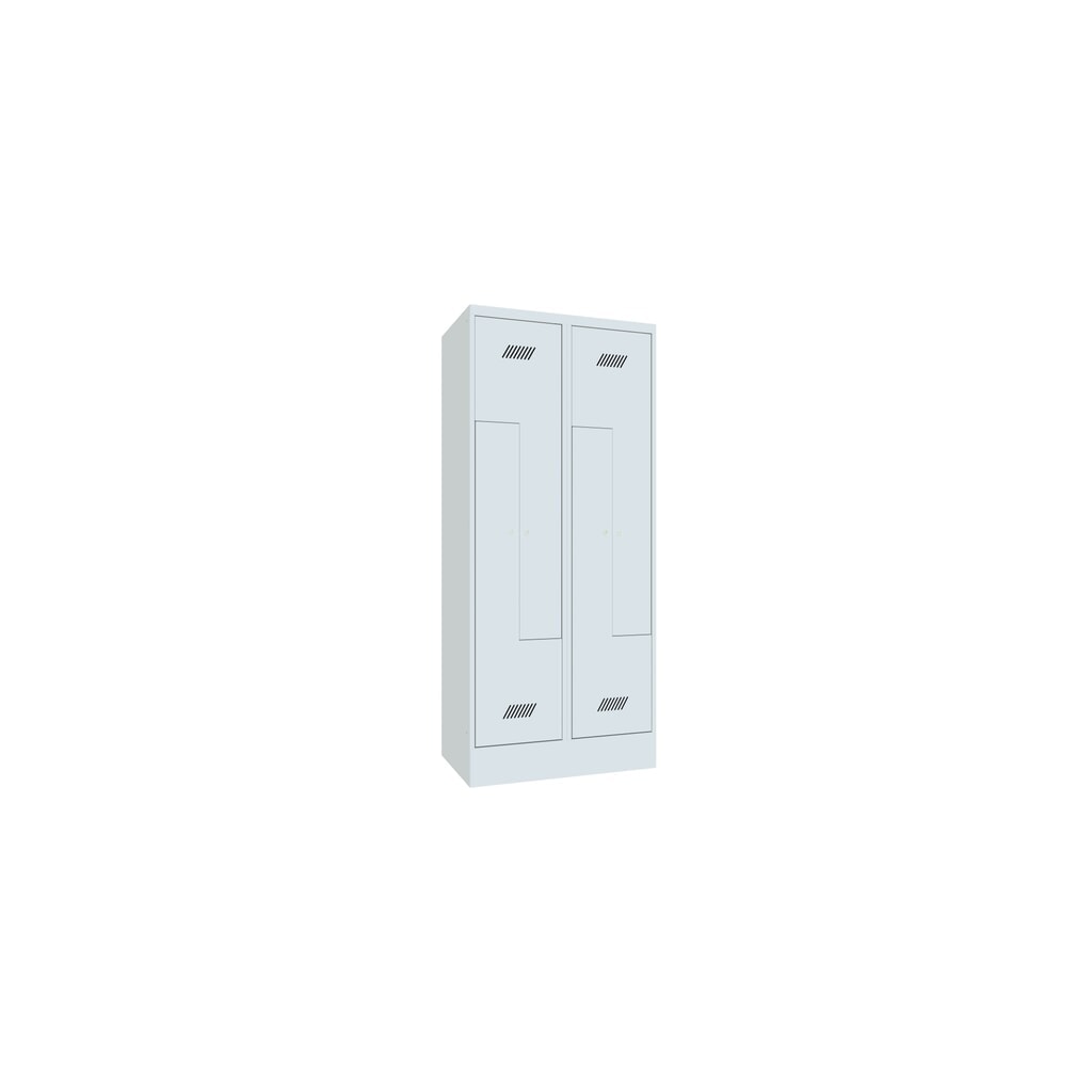 Produktabbildung Nr. 3: PAVOY Z-Spind, 4 Abteile, HxBxT 1.850 x 800 x 500 mm, lichtgrau, lichtgrau