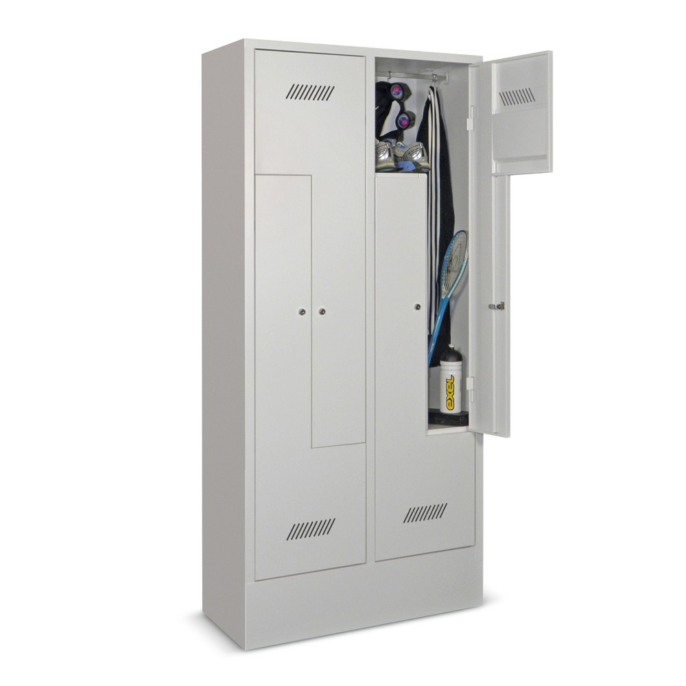 Produktabbildung Nr. 2: PAVOY Z-Spind, 4 Abteile, HxBxT 1.850 x 800 x 500 mm, anthrazitgrau, lichtgrau