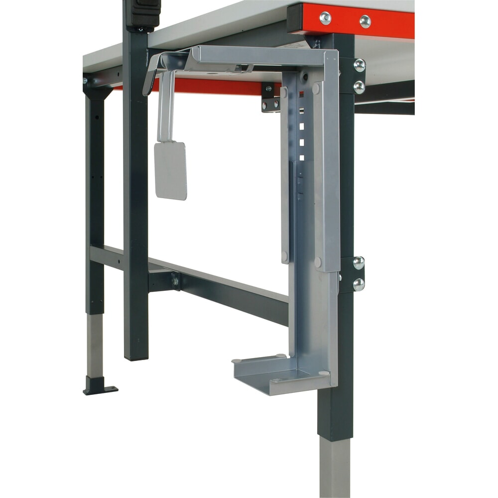 Productafbeelding nr. 2: PC-houder voor Rocholz paktafelsystemen, universeel monteerbaar aan de tafelpoten, binnenafmetingen hxb 307-531 x 78-220 mm