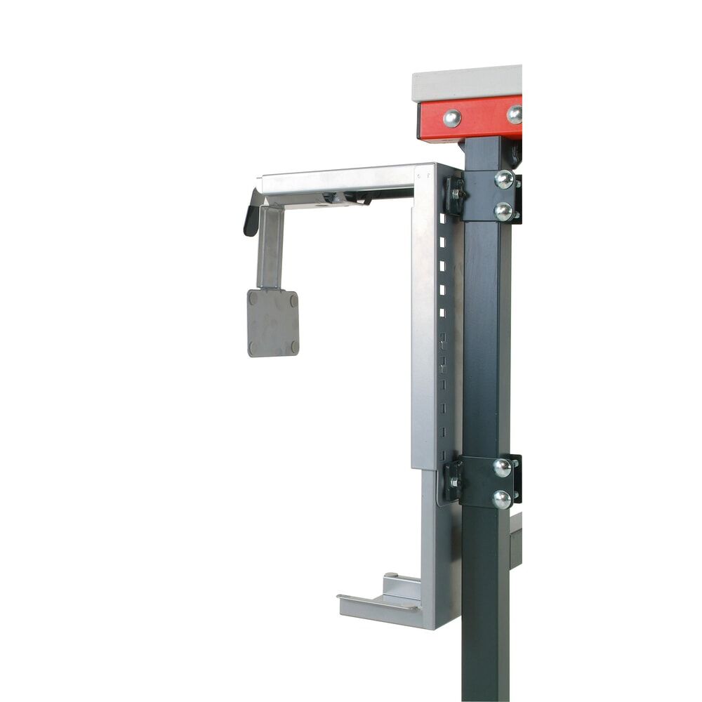 Productafbeelding nr. 3: PC-houder voor Rocholz paktafelsystemen, universeel monteerbaar aan de tafelpoten, binnenafmetingen hxb 307-531 x 78-220 mm