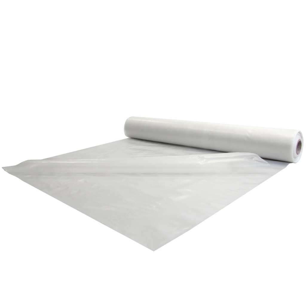 Produktabbildung: PE-Flachfolie, 1000 mm breit x 50 lfm, Stärke 120 µ, transparent