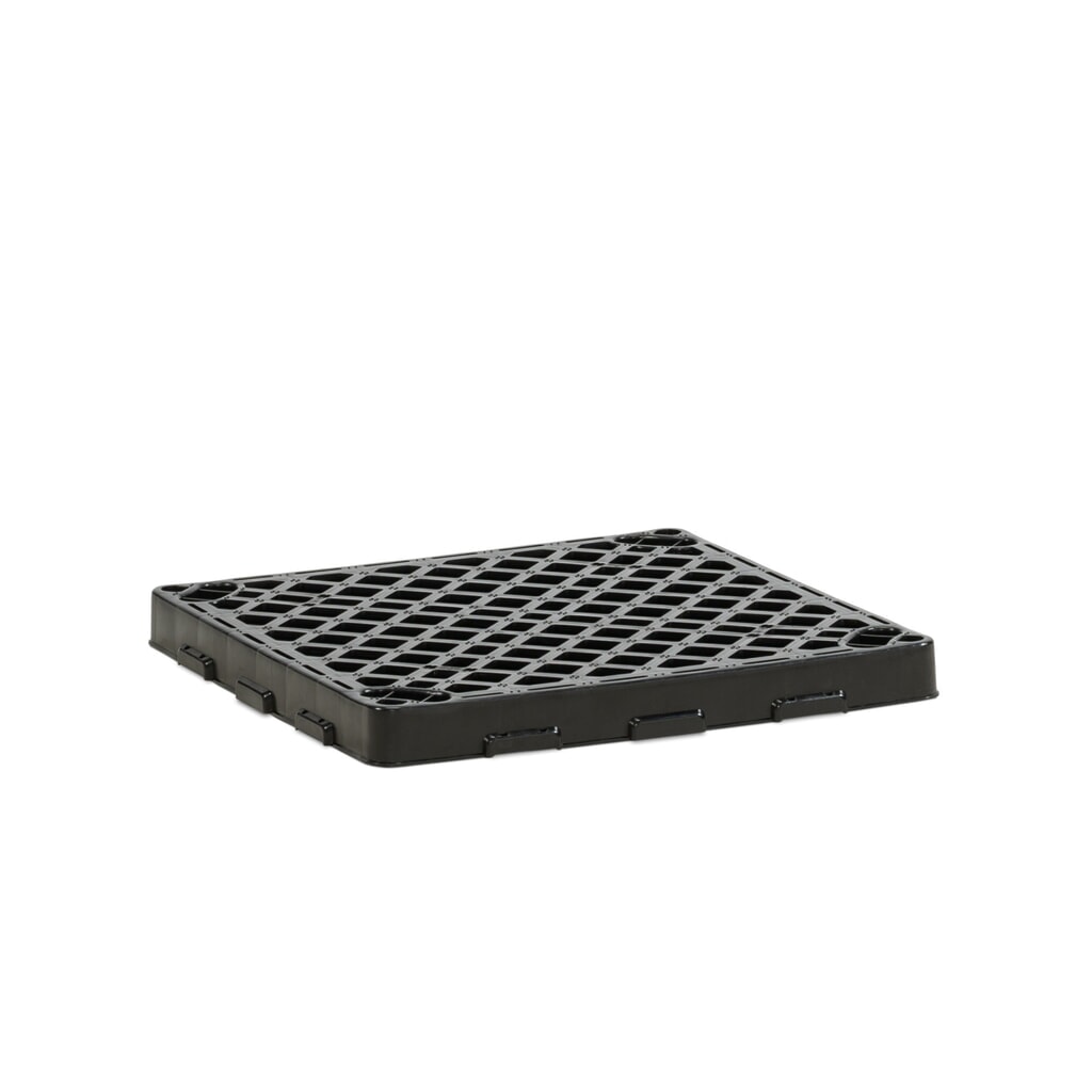 PE-Gitterrost für CEMO Fassauffangwanne, HxBxT 70 x 600 x 600 mm, TK 300 kg Produktabbildung: PE-Gitterrost für CEMO Fassauffangwanne, HxBxT 70 x 600 x 600 mm, TK 300 kg