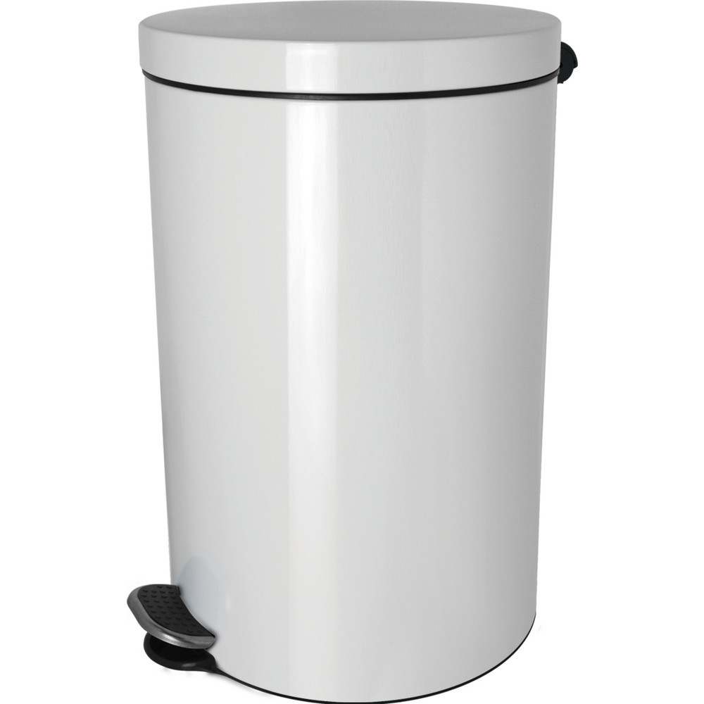 Product afbeelding: Pedaalemmer helit "the knight", 3 liter, zilver-ion coating, wit
