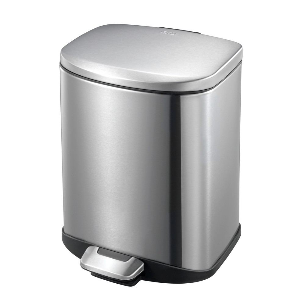 Produktabbildung: Pedal-Abfallsammler Della, 6 l, Edelstahl matt