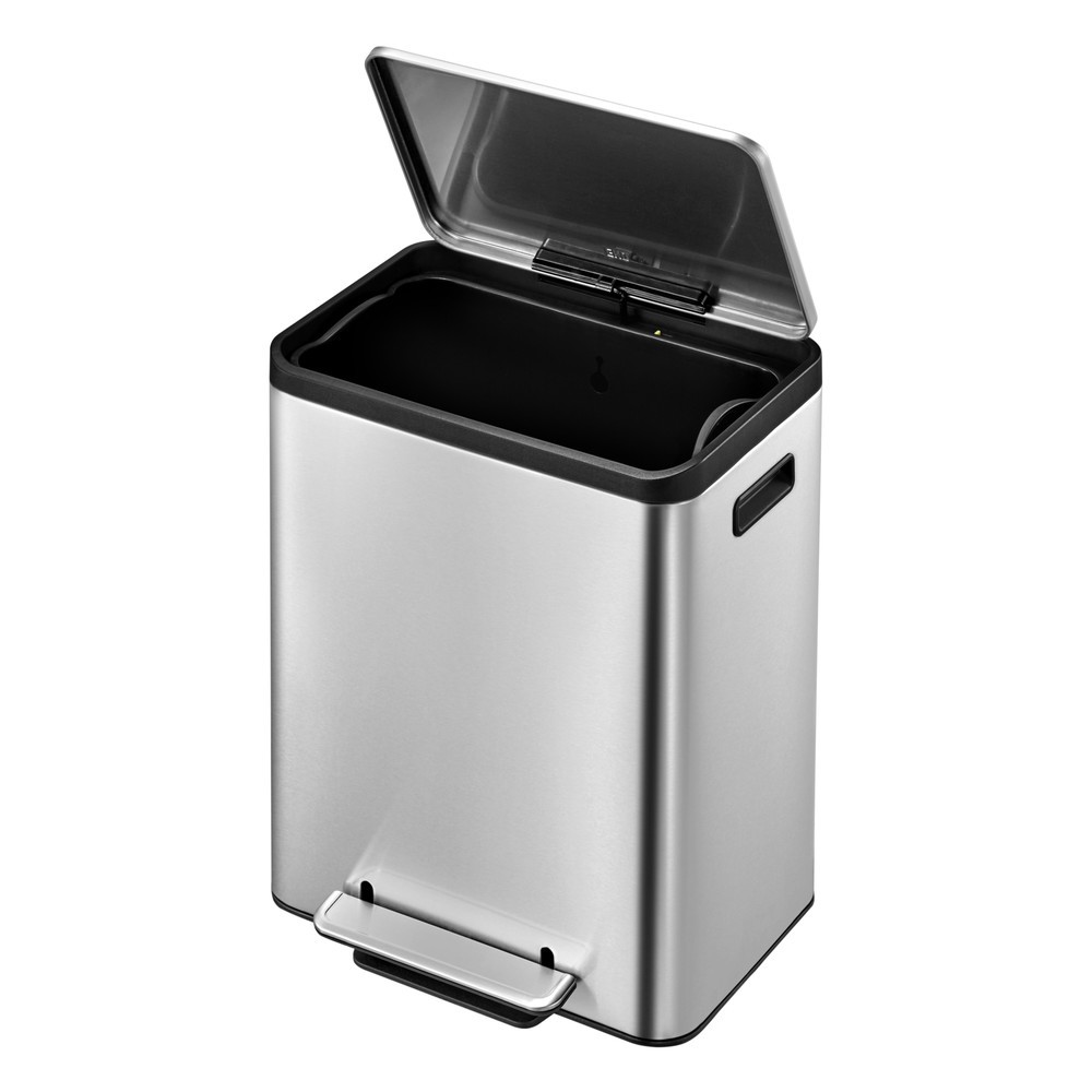 Produktabbildung Nr. 3: Pedal-Abfallsammler EcoCasa 15 + 15 l, Edelstahl matt