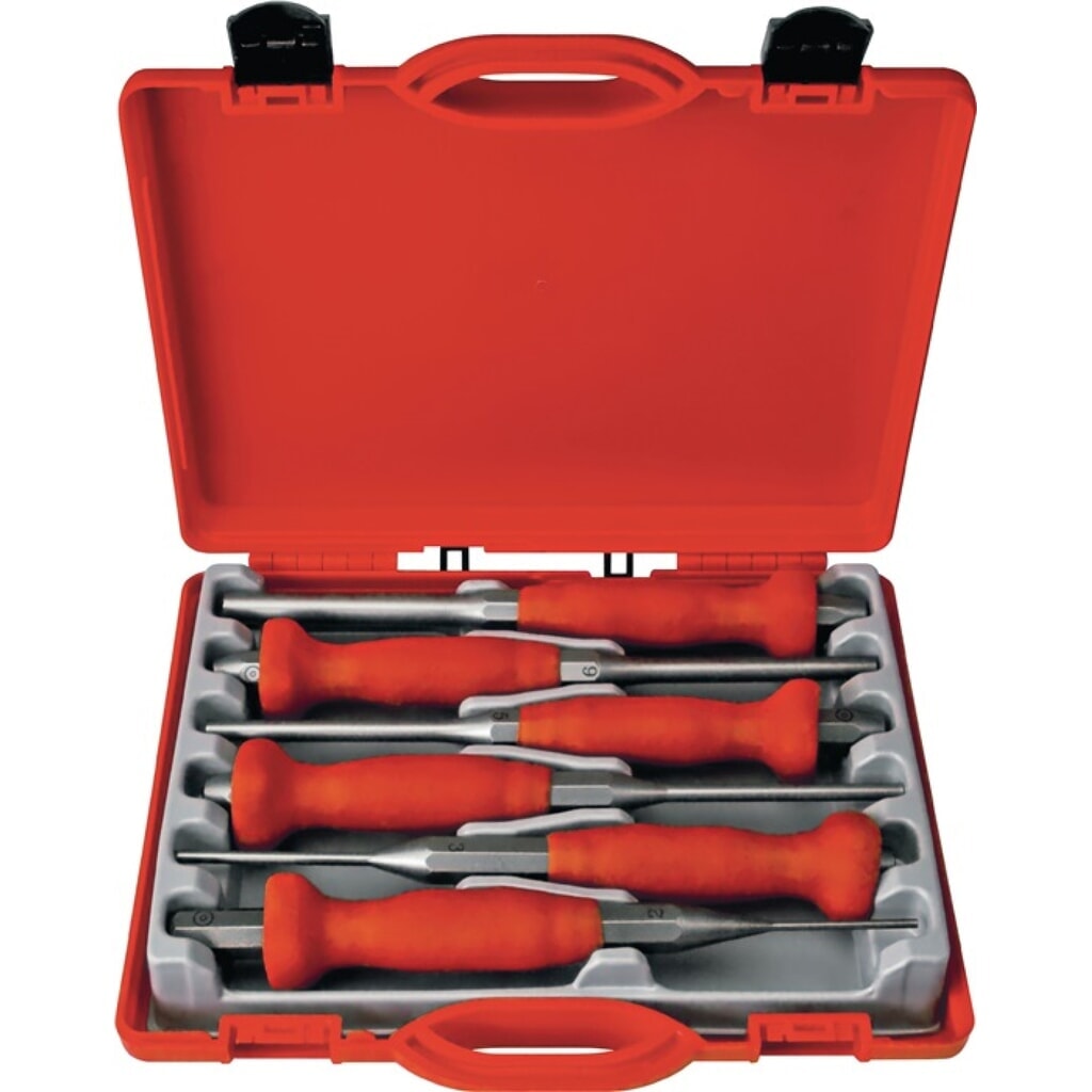 PEDDINGHAUS Splintentreibersatz 6tlg.2-3-4-5-6-8mm Ku.-Box Produktabbildung: PEDDINGHAUS Splintentreibersatz 6tlg.2-3-4-5-6-8mm Ku.-Box