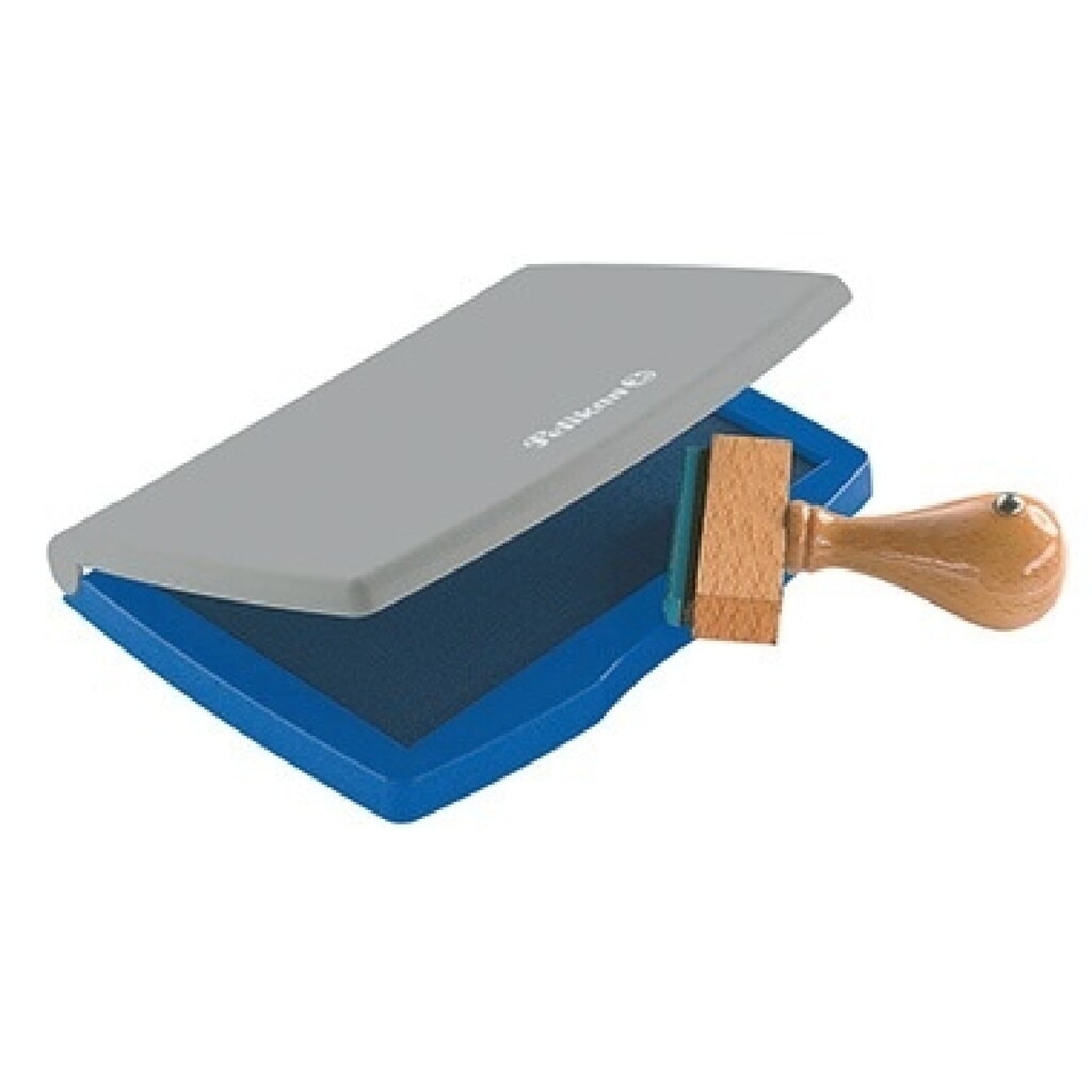 Pelikan Stempelkissen 2E 337709 Kunststoffgehäuse 7x11cm blau Produktabbildung: Pelikan Stempelkissen 2E 337709 Kunststoffgehäuse 7x11cm blau