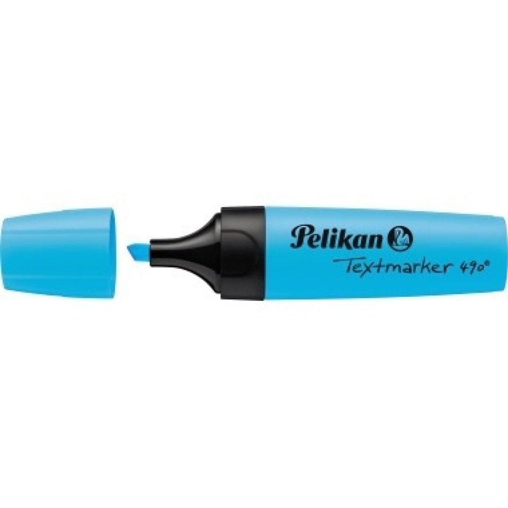 Produktabbildung: Pelikan Textmarker 490 814133 1,2-5mm Keilspitze blau
