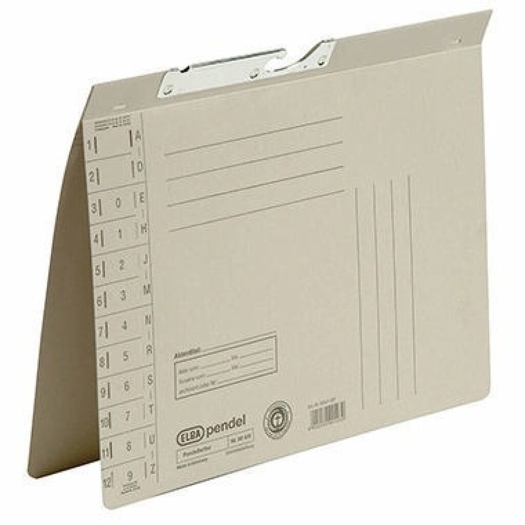 ELBA Pendelhefter 100560090 DIN A4 Amtsheftung 320g Karton grau Produktabbildung: ELBA Pendelhefter 100560090 DIN A4 Amtsheftung 320g Karton grau