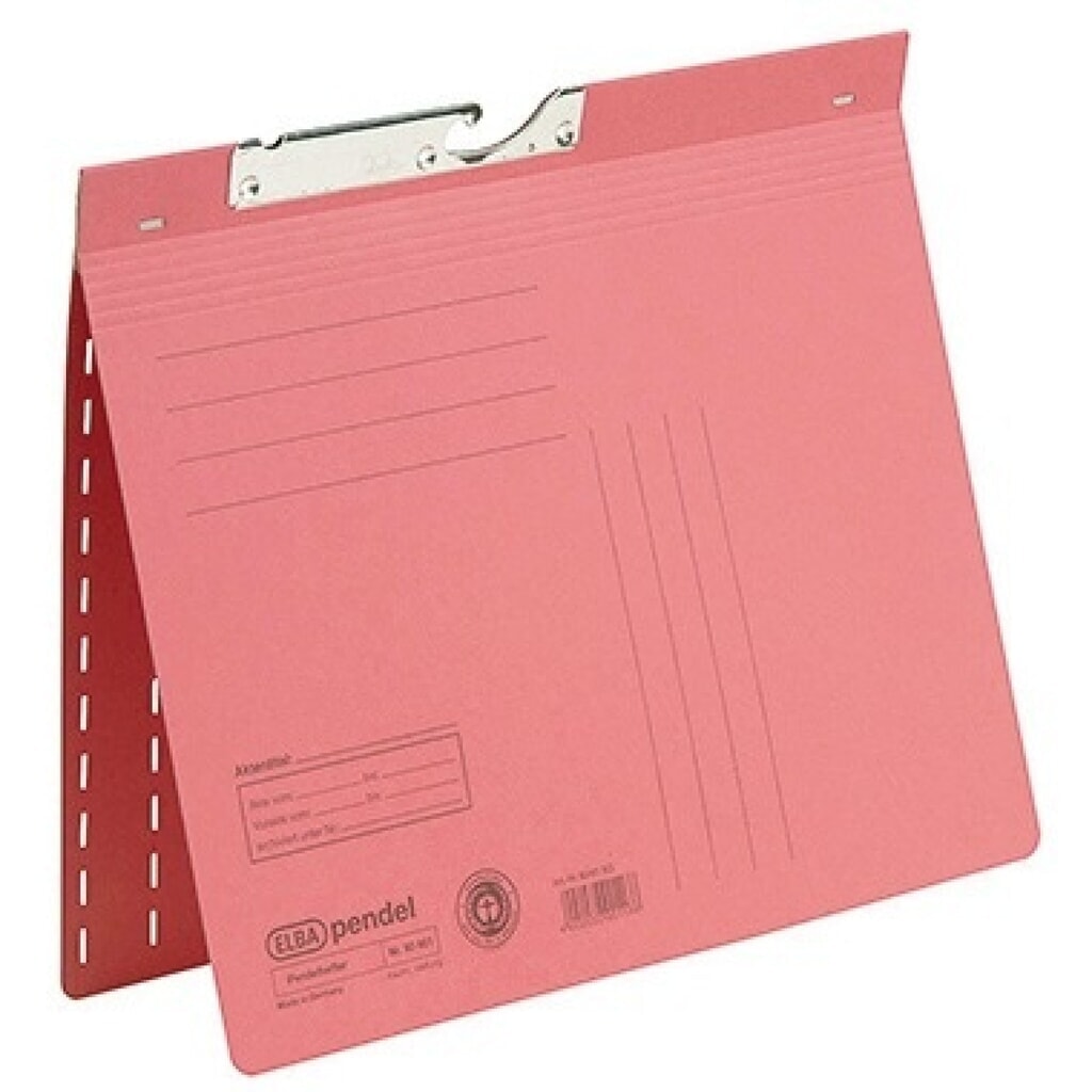 ELBA Pendelhefter 100560105 DIN A4 kfm. Heftung 230g Karton rot Produktabbildung: ELBA Pendelhefter 100560105 DIN A4 kfm. Heftung 230g Karton rot