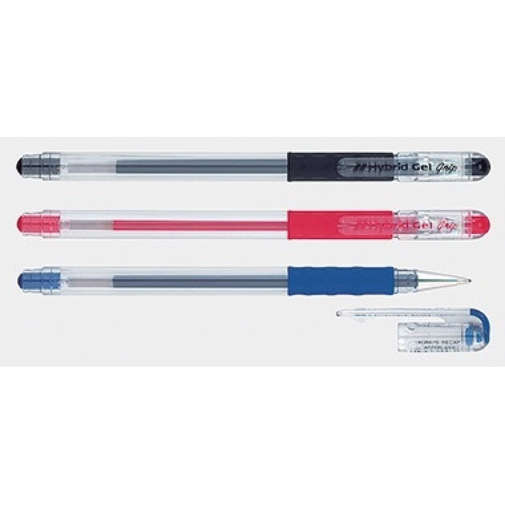 Produktabbildung Nr. 2: Pentel Gelroller Hybrid Gel Grip K116-B Druckmechnik 0,3mm rot