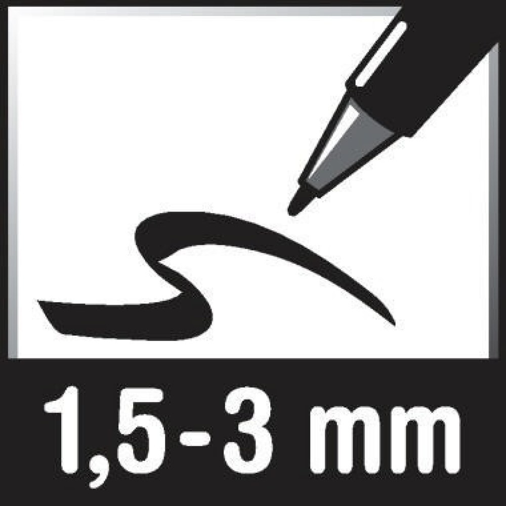 Produktabbildung Nr. 2: edding Permanentmarker 21 EcoLine 4-21002 1,5-3mm Rundspitze rot