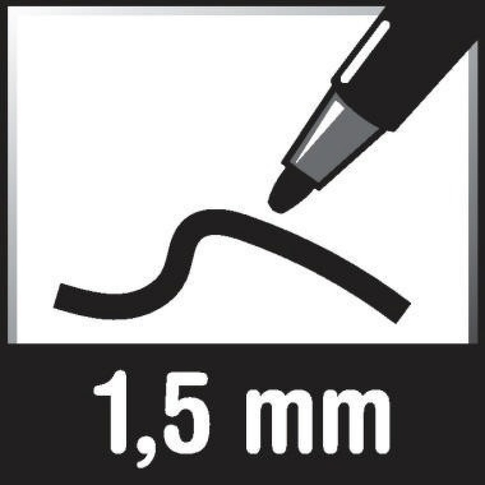 Produktabbildung Nr. 2: STAEDTLER Permanentmarker Lumocolor duo 348-2 0,6mm/1,5mm rot