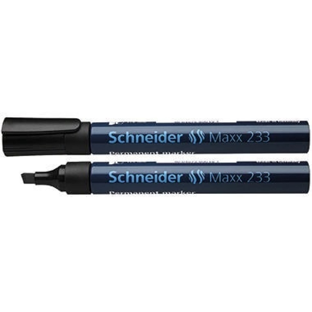 Produktabbildung: Schneider Permanentmarker 233 123301 1-5mm Keilspitze schwarz