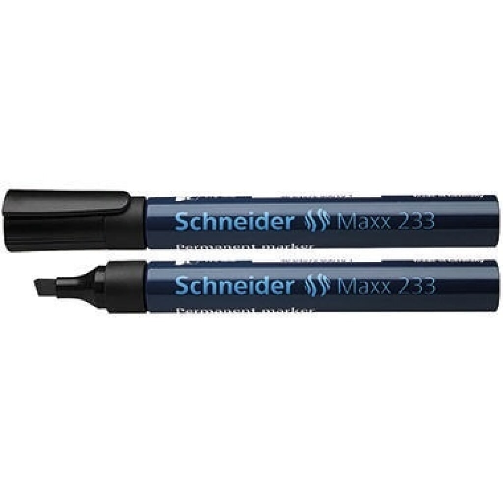 Schneider Permanentmarker 233 123301 1-5mm Keilspitze schwarz Produktabbildung: Schneider Permanentmarker 233 123301 1-5mm Keilspitze schwarz