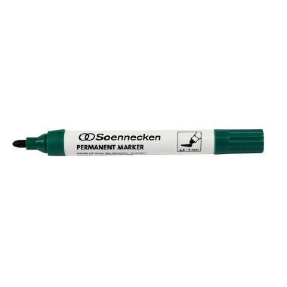 Produktabbildung: Soennecken Permanentmarker 3106 4mm Rundspitze grün