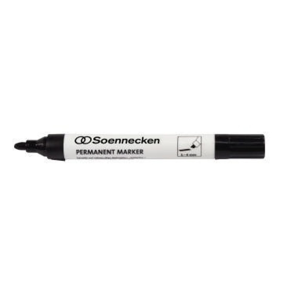 Produktabbildung: Soennecken Permanentmarker 3111 1-4mm Keilspitze schwarz