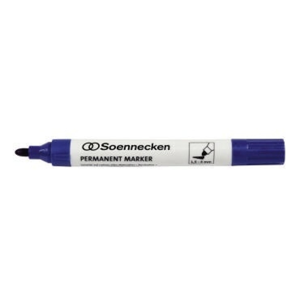 Produktabbildung: Soennecken Permanentmarker 3105 4mm Rundspitze blau