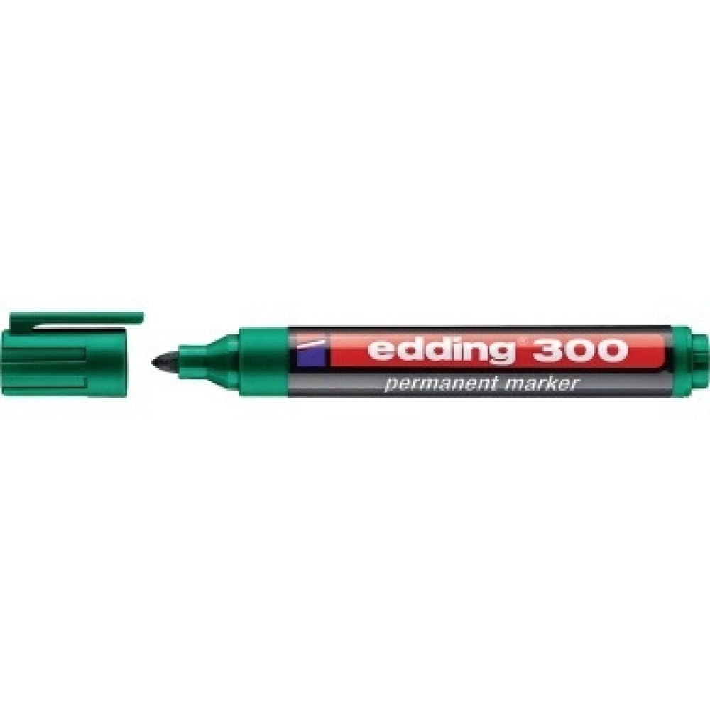 Produktabbildung Nr. 1: edding Permanentmarker 300 4-300004 1,5-3mm Rundspitze nachfüllbar gn