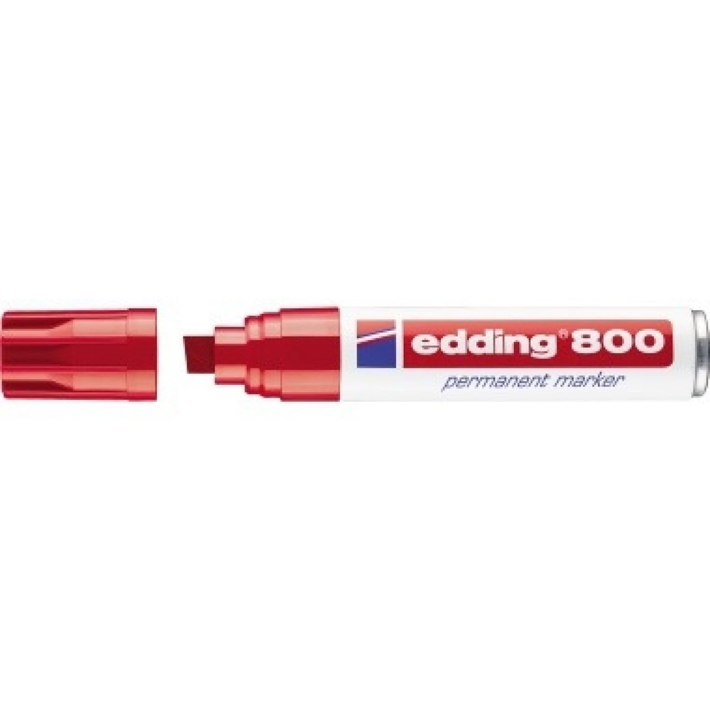 Produktabbildung: edding Permanentmarker 800 4-800002 4-12mm Keilspitze nachfüllbar rt