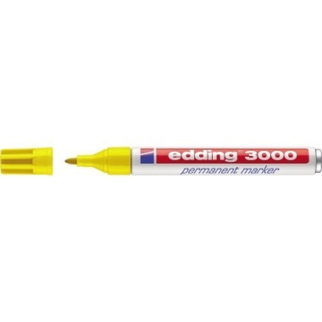 edding Permanentmarker 4-3000005 1,5-3mm Rundspitze gelb Produktabbildung: edding Permanentmarker 4-3000005 1,5-3mm Rundspitze gelb