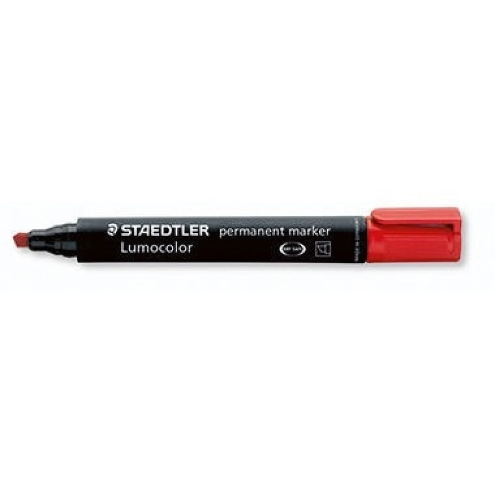 Produktabbildung: STAEDTLER Permanentmarker Lumocolor 350-2 1-5mm Keilspitze rot