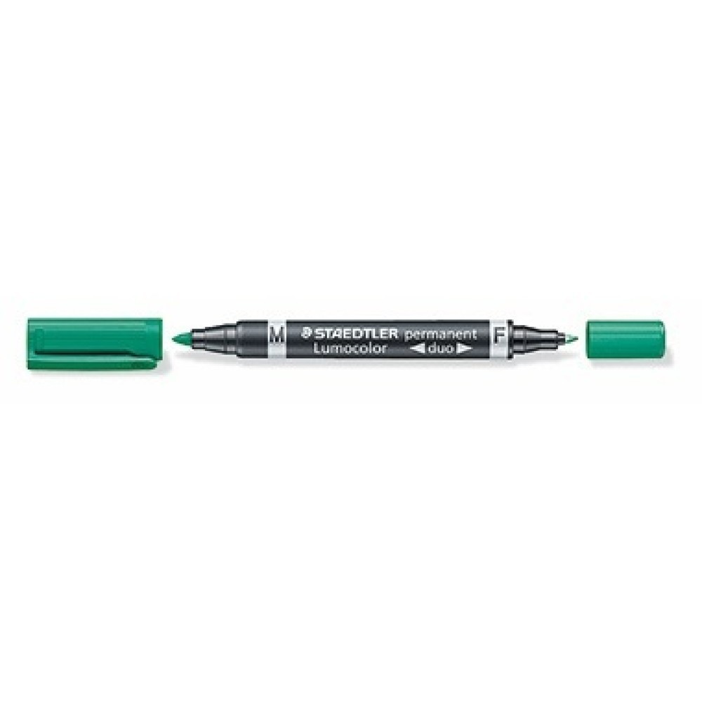 Produktabbildung: STAEDTLER Permanentmarker Lumocolor duo 348-5 0,6mm/1,5mm grün