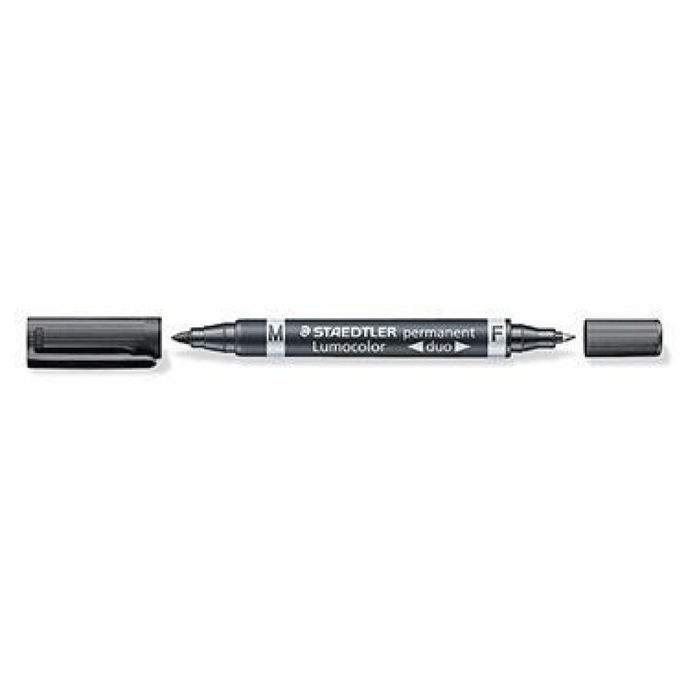 Produktabbildung Nr. 1: STAEDTLER Permanentmarker Lumocolor duo 348-9 0,6mm/1,5mm schwarz