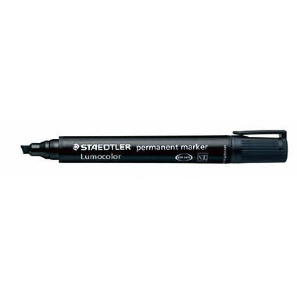 Produktabbildung: STAEDTLER Permanentmarker Lumocolor 350-9 1-5mm Keilspitze schwarz