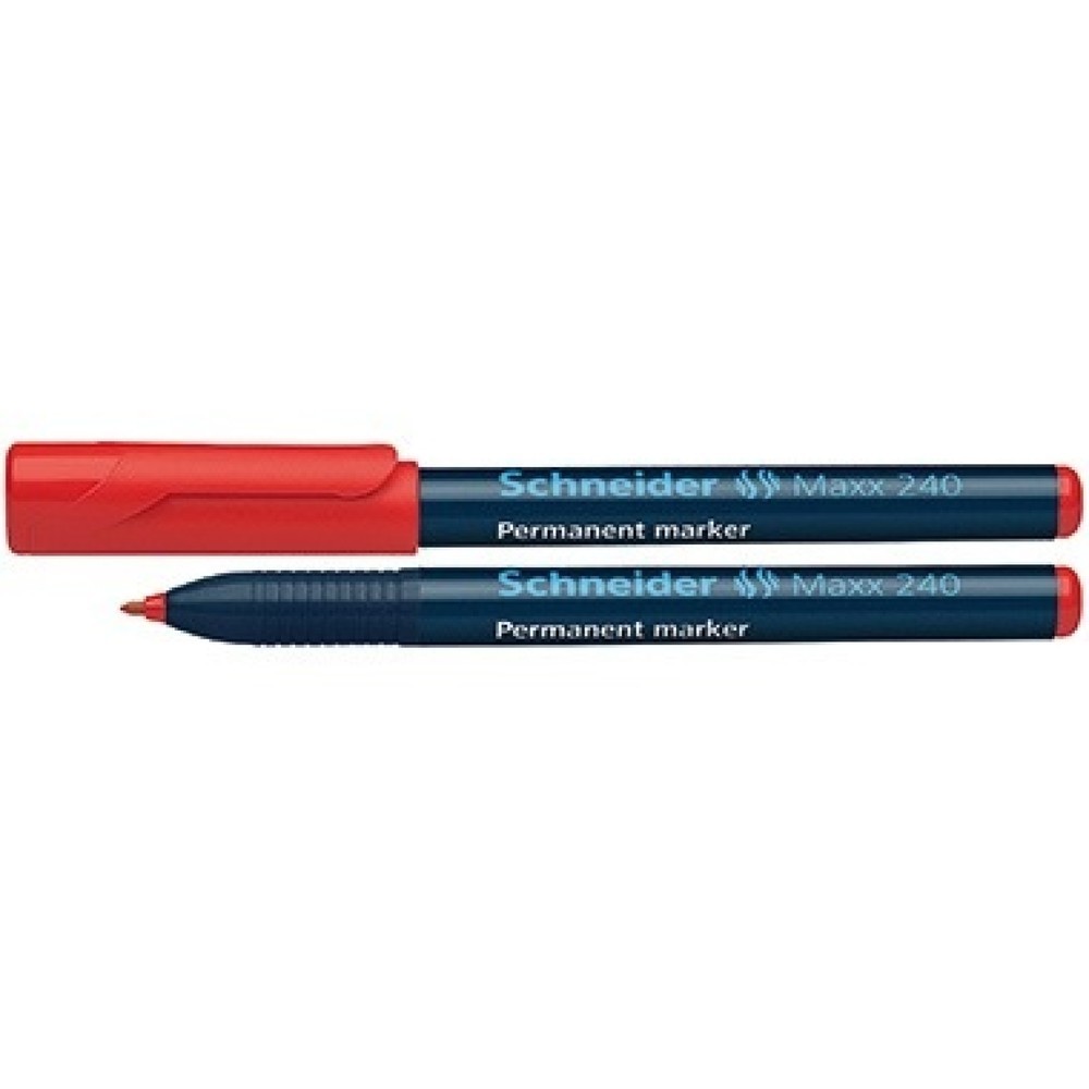 Produktabbildung: Schneider Permanentmarker Maxx 240 124002 1-2mm Rundspitze rot