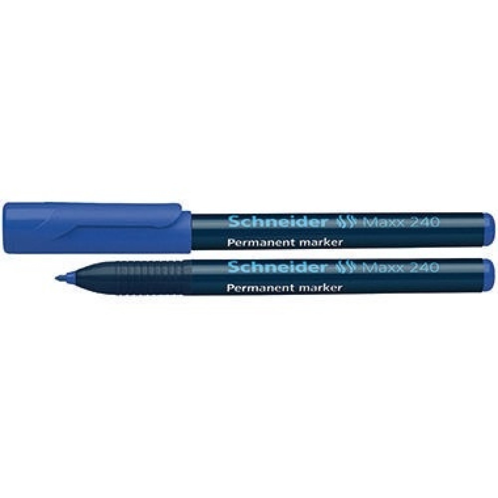 Produktabbildung: Schneider Permanentmarker Maxx 240 124003 1-2mm Rundspitze blau