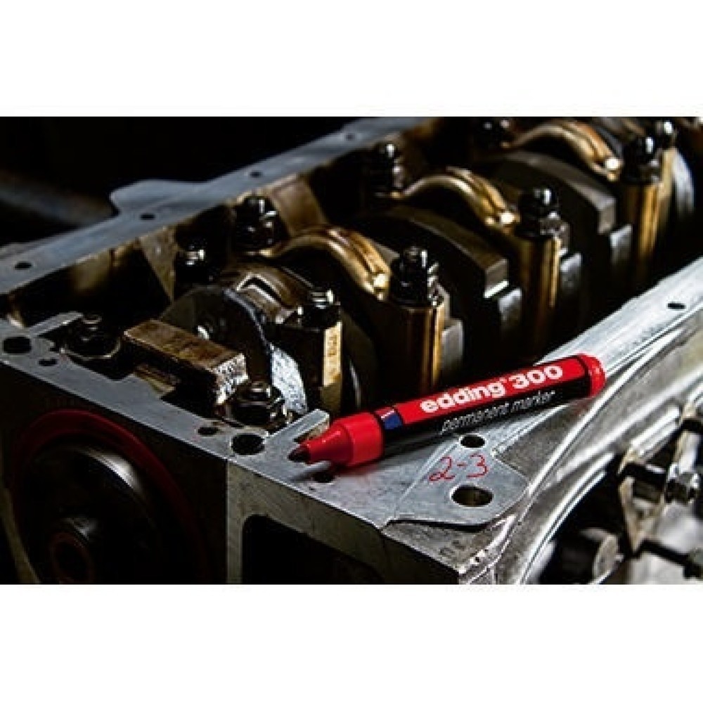 Produktabbildung Nr. 10: edding Permanentmarker 300 4-300001 1,5-3mm Rundspitze nachfüllbar sw