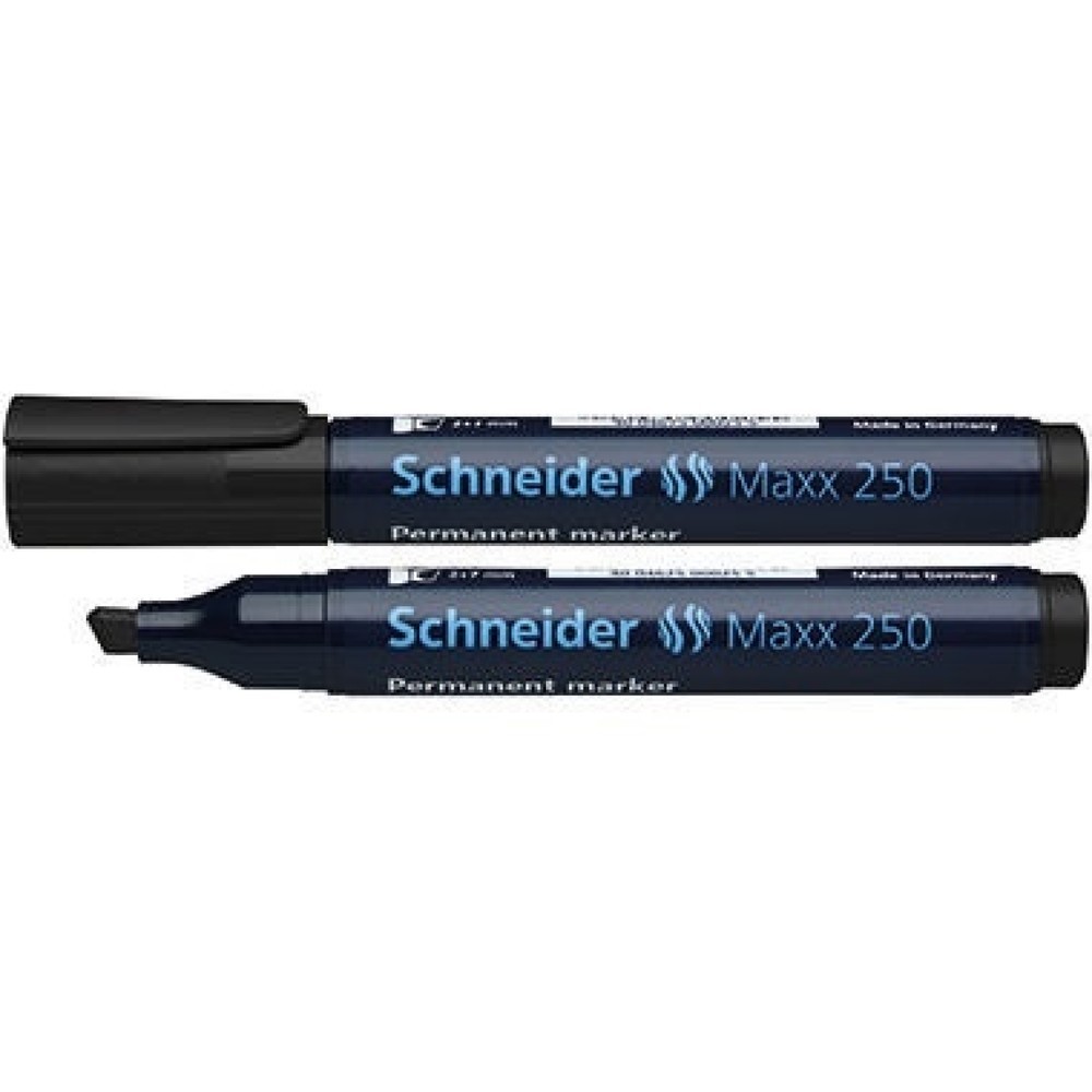 Produktabbildung: SCHNEIDER Permanent-Marker 250, Keilspitze, Strichbreite 2 - 7 mm,
