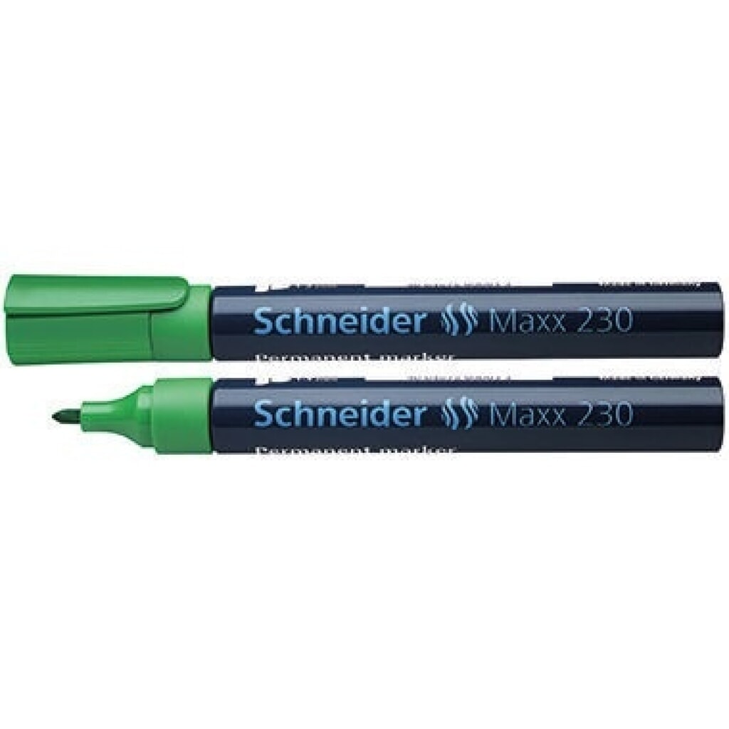 Produktabbildung: Schneider Permanentmarker 230 123004 Rundspitze 1-3mm grün