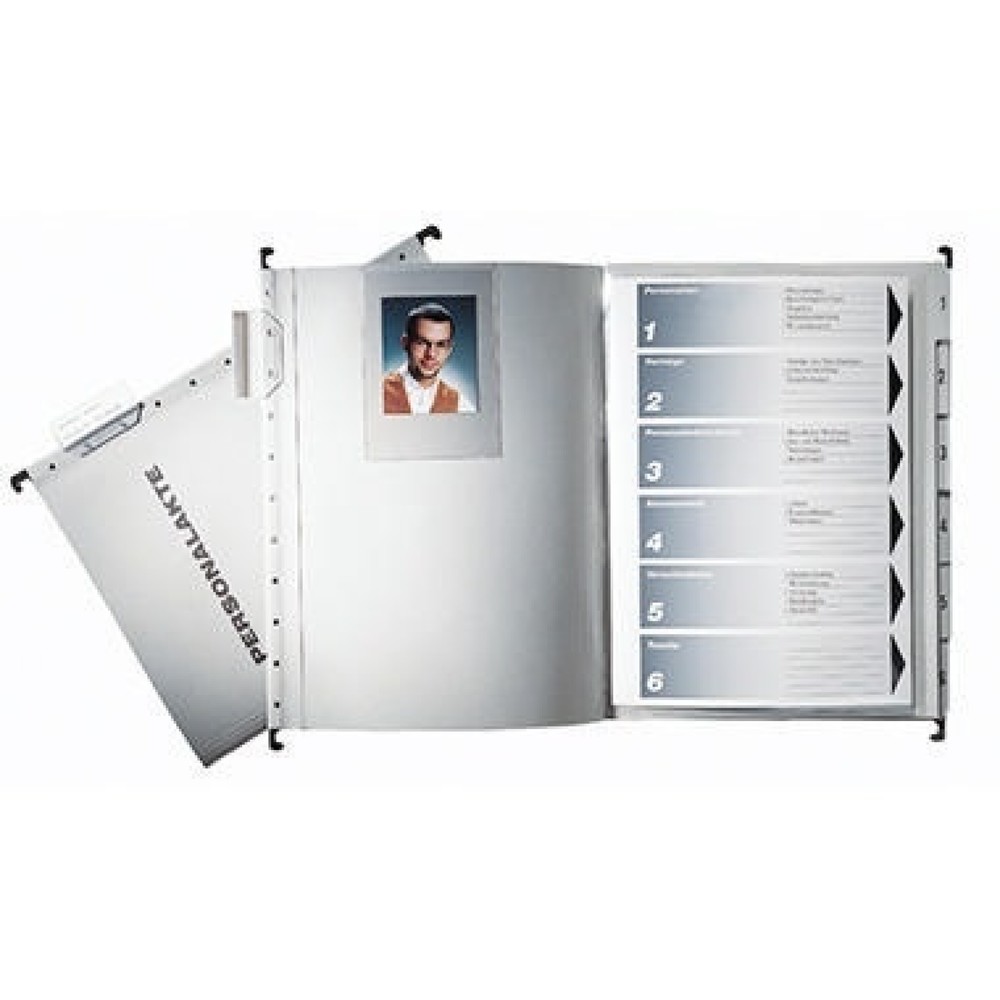 Produktabbildung: Leitz Personalmappe 300410085 DIN A4 250g Colorspankarton grau