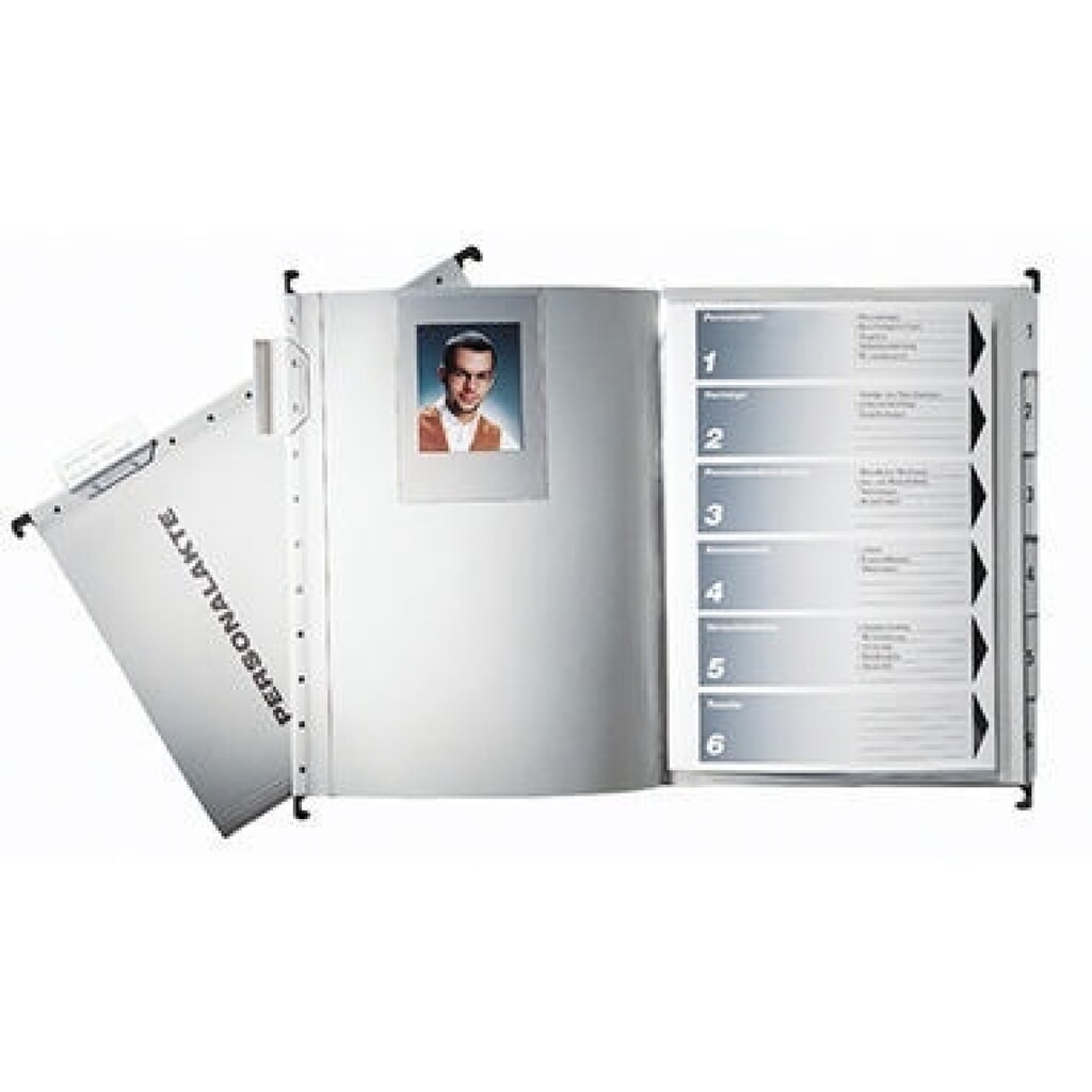 Produktabbildung: Leitz Personalmappe 300410085 DIN A4 250g Colorspankarton grau