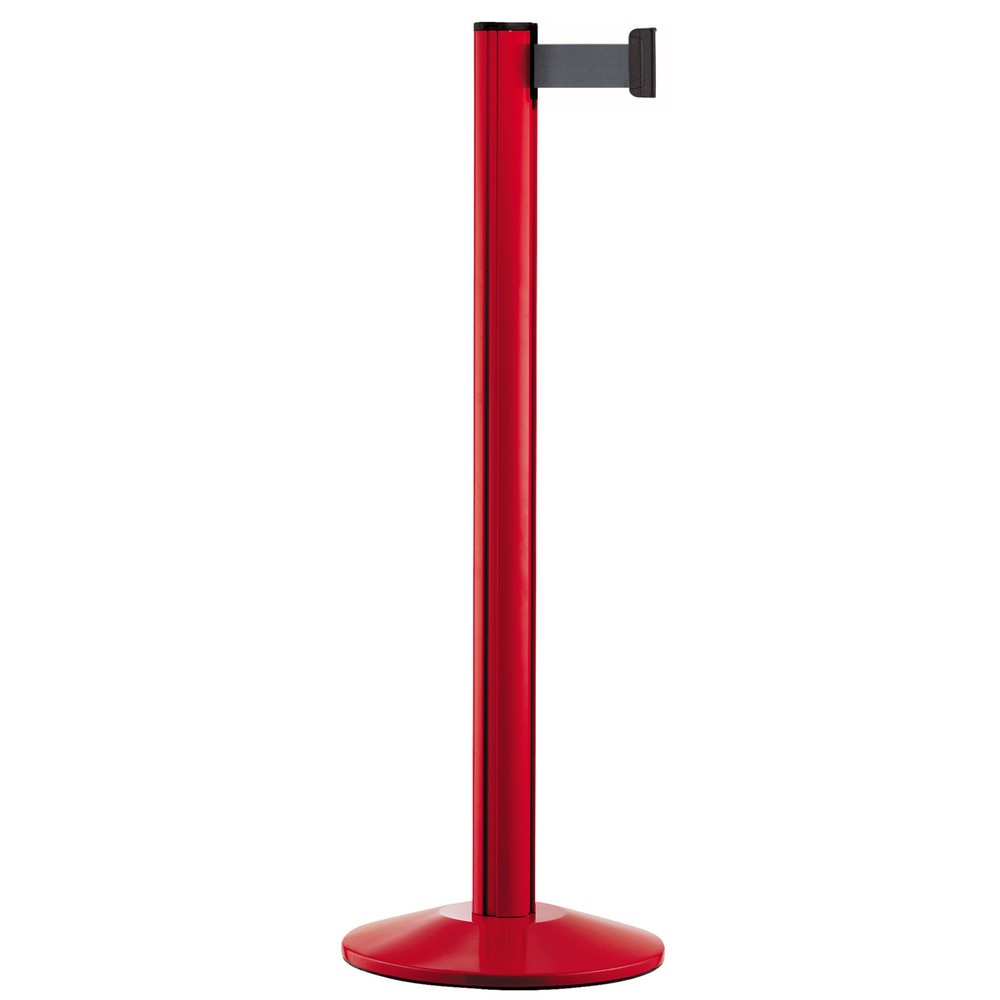 Product afbeelding: Personengeleidingssysteem Classic, staander rood, zilvergrijs