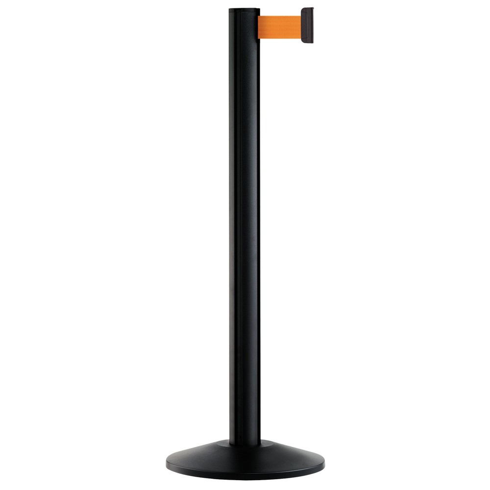Product afbeelding: Personengeleidingssysteem Extend, staander zwart, neonoranje