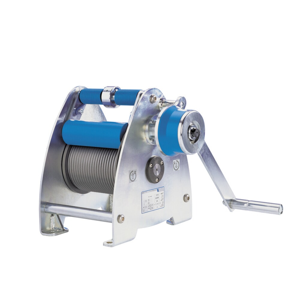 Pfaff Kompaktseilwinde Lambda-300-6-10-SAW, 1-seilig, Typ Sicherheitskurbel Siku, Tragkraft 300 kg Produktabbildung: Pfaff Kompaktseilwinde Lambda-300-6-10-SAW, 1-seilig, Typ Sicherheitskurbel Siku, Tragkraft 300 kg