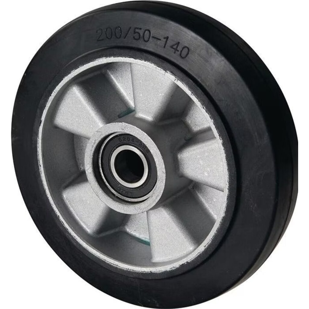 PFAFF Lenkrad, Rad-Ø 200 mm Alu-Guss-Felge, Vollgummi Naben-L. 55 mm Rad-B. 50 mm, f.Gabelhubwagen PFAFF b.Baujahr 10/2014 Produktabbildung: PFAFF Lenkrad, Rad-Ø 200 mm Alu-Guss-Felge, Vollgummi Naben-L. 55 mm Rad-B. 50 mm, f.Gabelhubwagen PFAFF b.Baujahr 10/2014