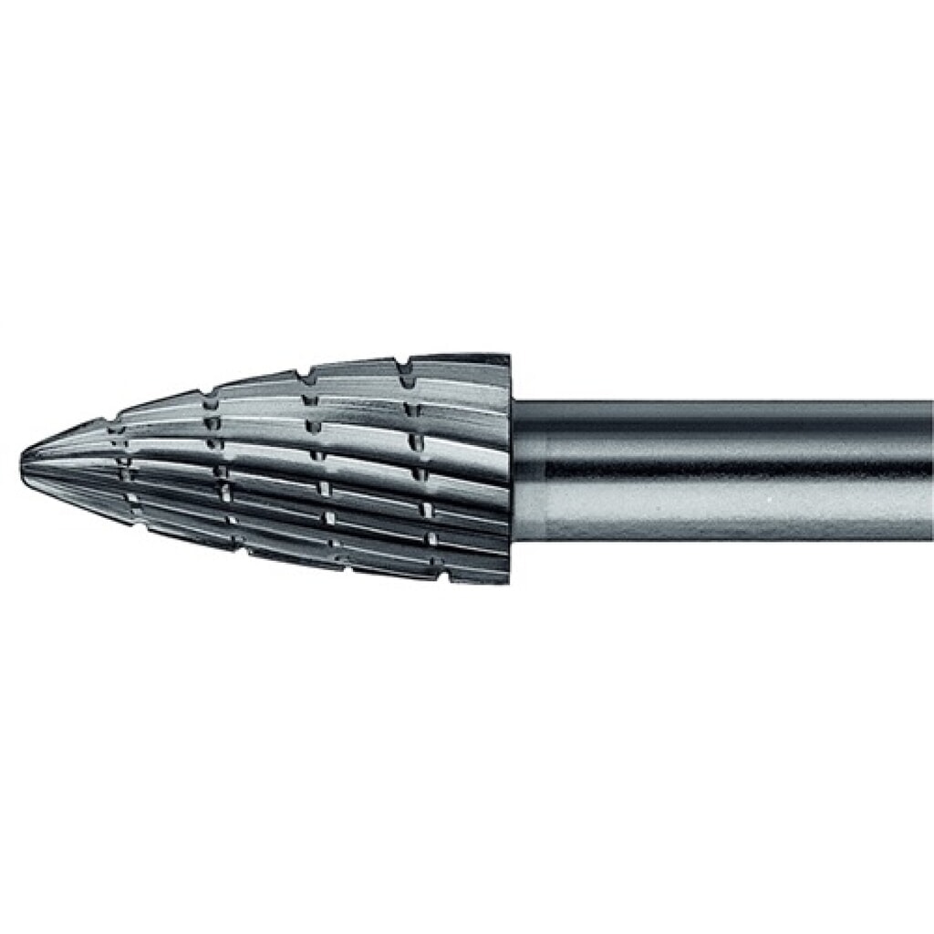 Frässtift Form SPK D.6mm Kopf-L.18mm Schaft-D.6mm HSS Verz.3 PFERD Produktabbildung: Frässtift Form SPK D.6mm Kopf-L.18mm Schaft-D.6mm HSS Verz.3 PFERD
