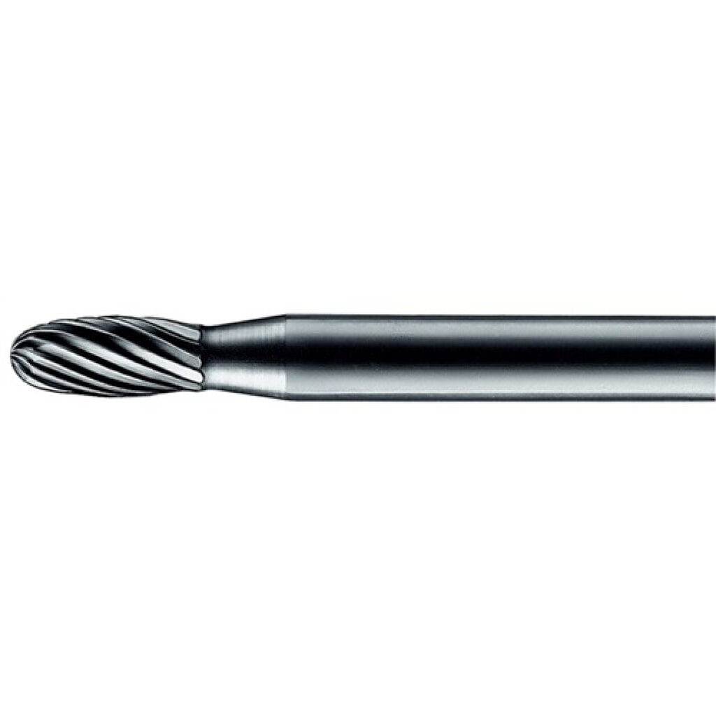 Kleinfrässtift Form O TRE D.3mm Kopf-L.7mm Schaft-D.3mm HM Verz.3 Plus PFERD Produktabbildung: Kleinfrässtift Form O TRE D.3mm Kopf-L.7mm Schaft-D.3mm HM Verz.3 Plus PFERD