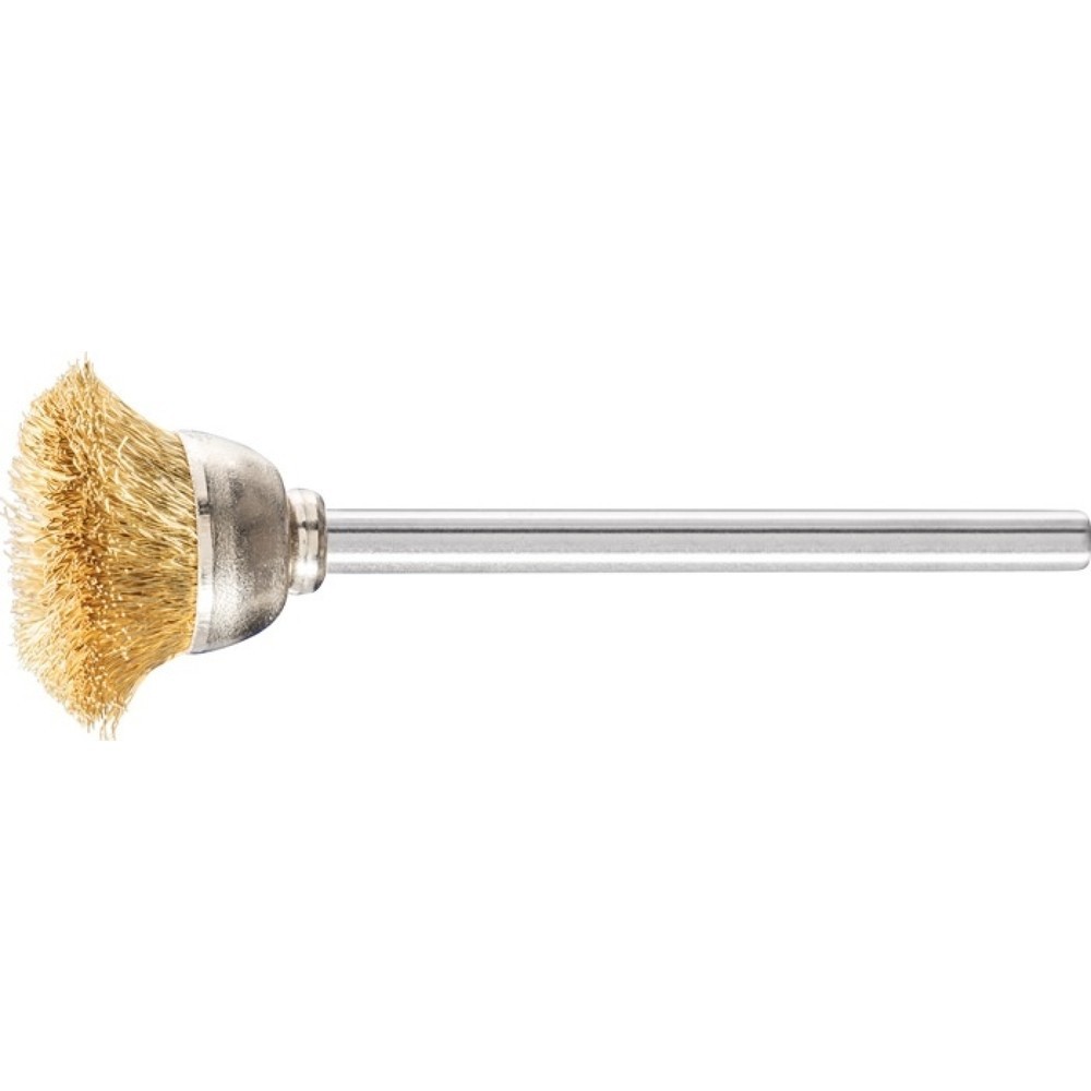 Produktabbildung: PFERD Minitopfbürste TBU 1803/3 MES 0,10, Messing, D18xB3xL6mm