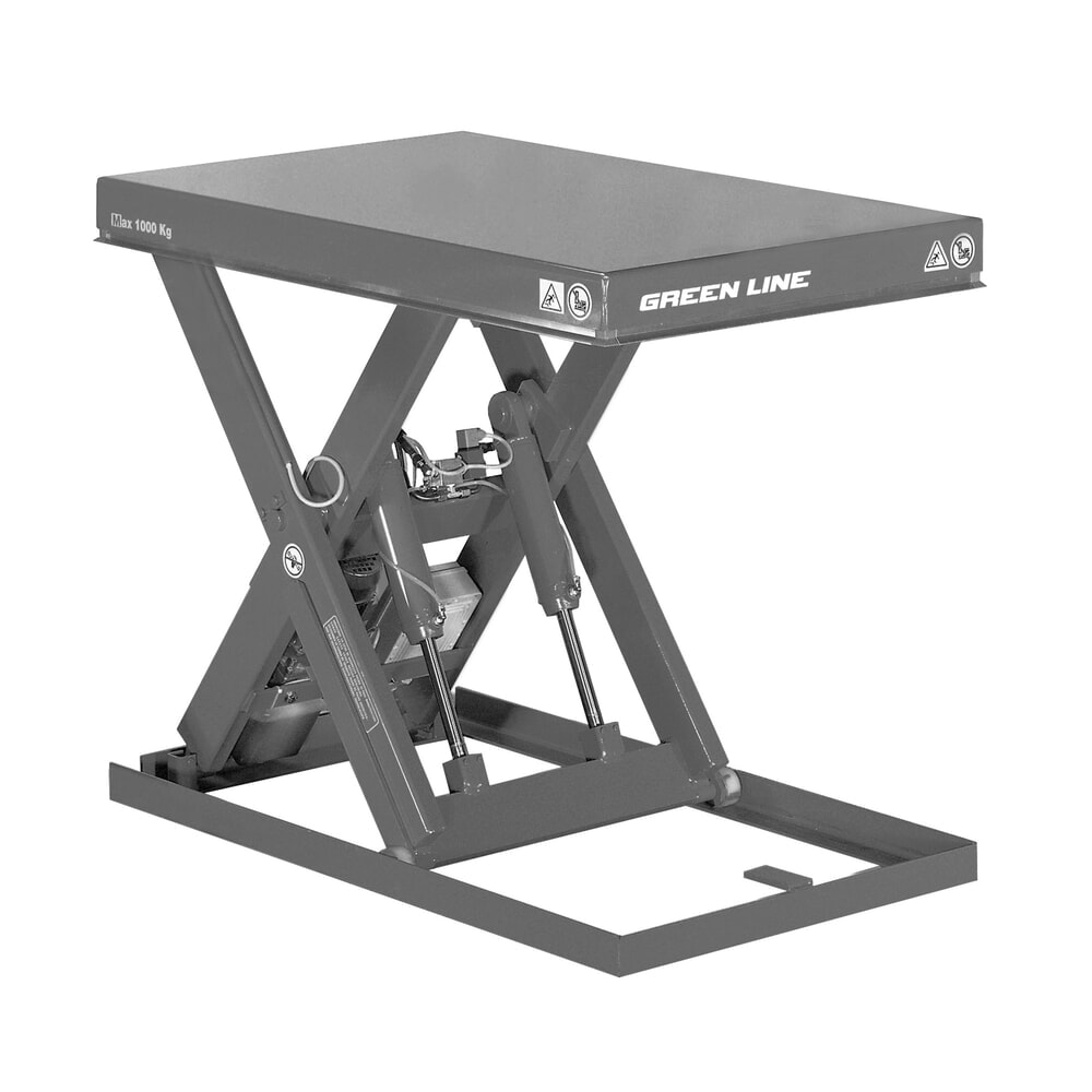 Immagine del prodotto: Piano elevatore a pantografo ERGO-LIFT, portata 500 kg, piattaforma da 1.000 x 800 mm