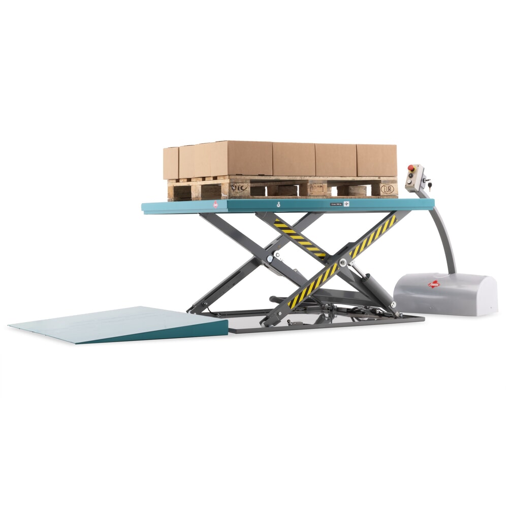 Immagine del prodotto n. 3: Piano elevatore a pantografo piatto Ameise®, chiuso, portata 1.000 kg, piattaforma da 1.450 x 1.140 mm