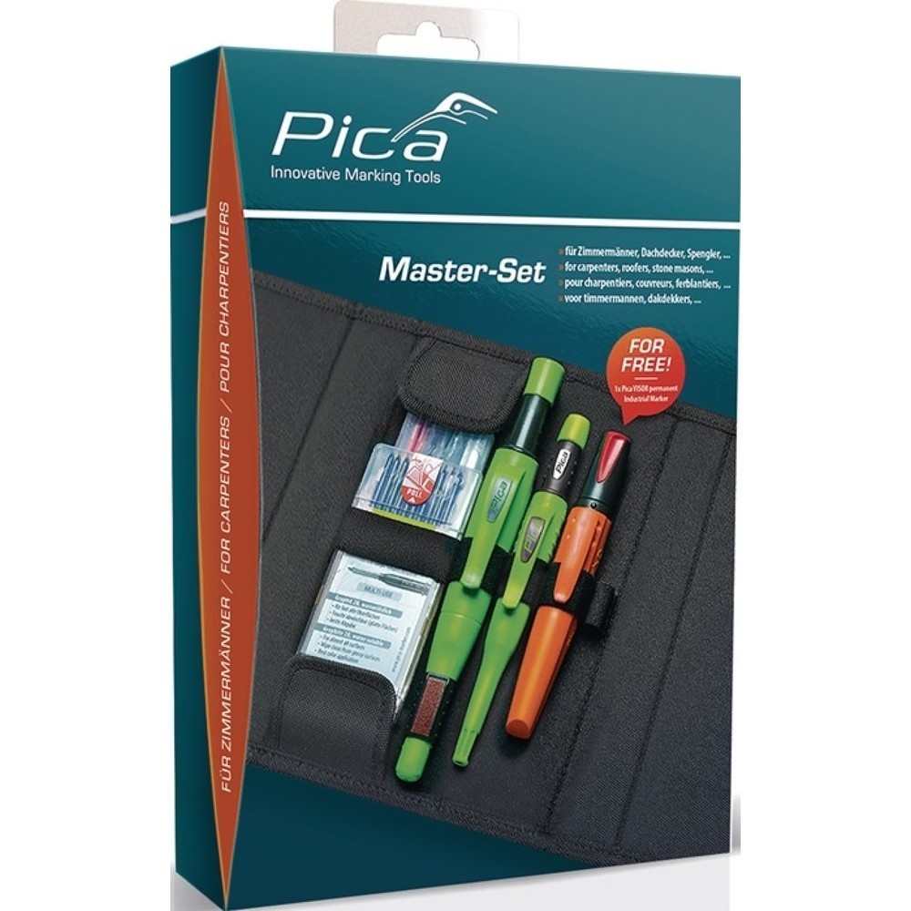 Produktabbildung Nr. 3: PICA Bau-/Tieflochmarker Master-Set Zimmermann, sortiert