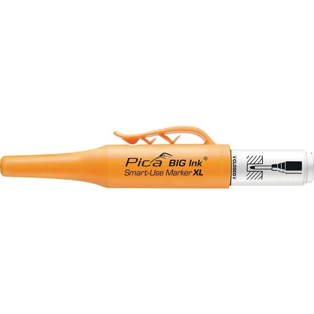 PICA Permanentmarker BIG INK, weiß, Strichbreite 1 - 4 mm Rundspitze Produktabbildung: PICA Permanentmarker BIG INK, weiß, Strichbreite 1 - 4 mm Rundspitze