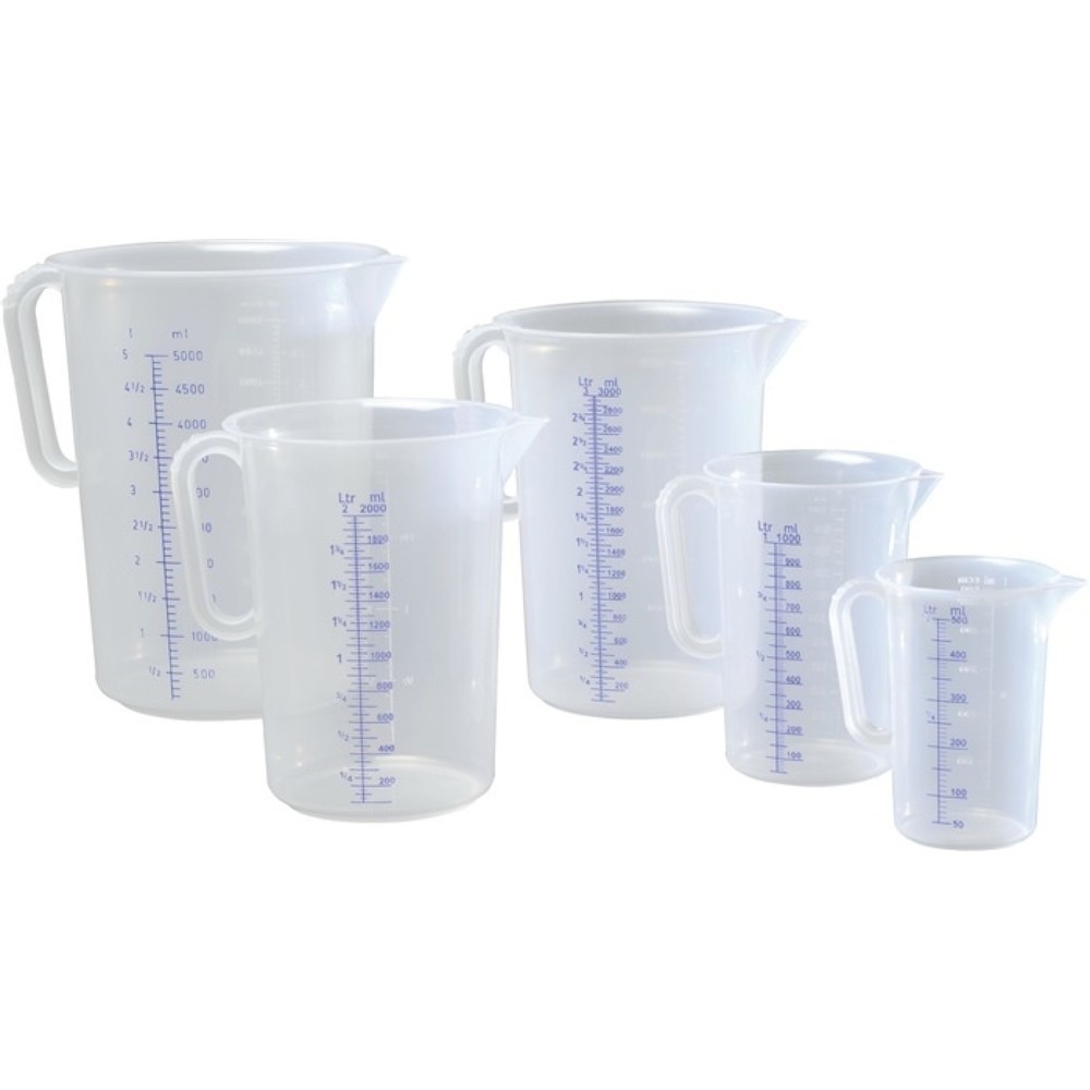 Illustration du produit: Pichet doseur 500 ml polypropylène transparent D90xH135 mm poignée fermée HÜNERS