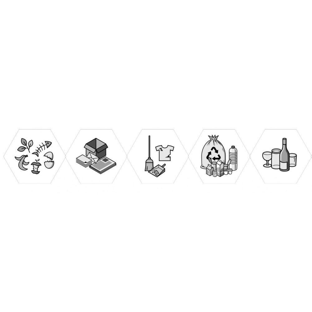 Imagen del producto: Juego de pictogramas stumpf® Sixco = 5 motivos, impresos en negro