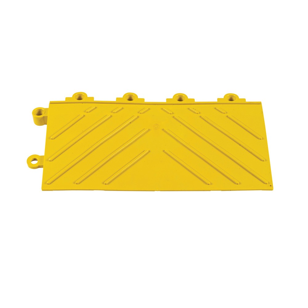 N° de l'image du produit 3 : Pièce de bordure pour système enfichable de plaque de sol, avec élément d’emboîtement, l x P 152 x 305 mm, jaune
